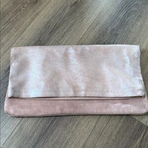Banana Republic Vintage Clutch Suede Leather